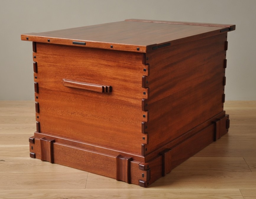 Mahogany blanket chest